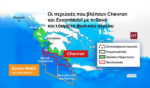 Οι ακριβείς συντεταγμένες για τις έρευνες υδρογονανθράκων νότια της Κρήτης