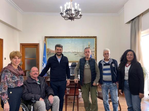 Στον Δήμαρχο Χανίων το νέο Δ.Σ. του Συλλόγου ΑμεΑ