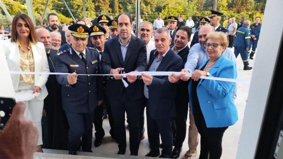 ΦΩΤΟ | Εγκαινιάστηκε το αναβαθμισμένο πυροσβεστικό κλιμάκιο Σπηλίου