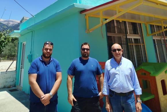 Ολοκληρώθηκε η αποκατάσταση του νηπιαγωγείου στην Ανωπολη