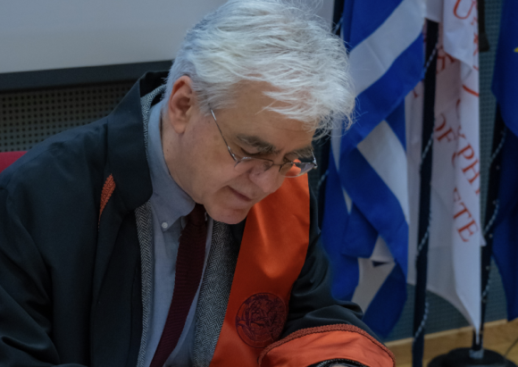 Αναγόρευση του Καθηγητή Ευθυμίου Καξίρα σε Επίτιμο Καθηγητή