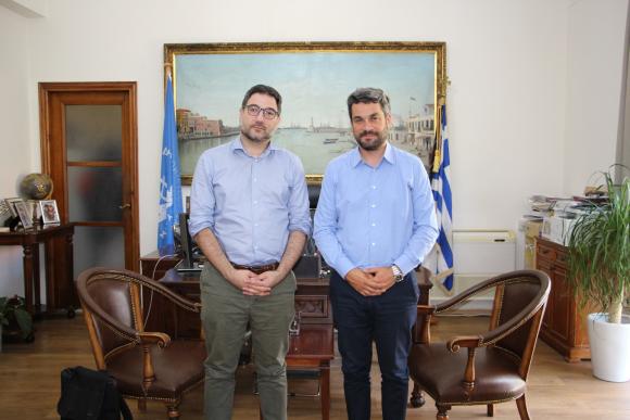 Στον Δήμαρχο Χανίων ο βουλευτής της Νέας Αριστεράς, Νάσος Ηλιόπουλος