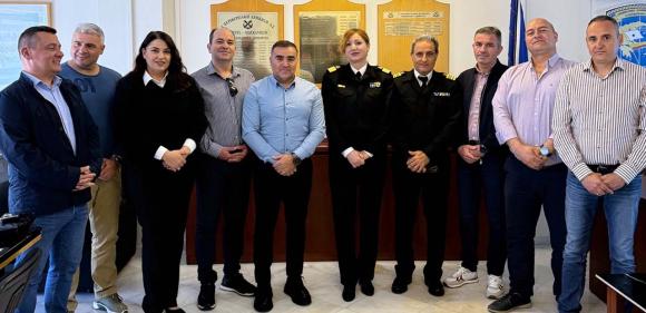 Με την Διοικήτρια της 7ης Περιφερειακής Διοίκησης συναντήθηκαν οι λιμενικοί της Κρήτης