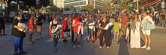 ΦΩΤΟ κ’ ΒΙΝΤΕΟ | Μεγάλη διαδήλωση στα Χανιά για την γενοκτονία στην Παλαιστίνη