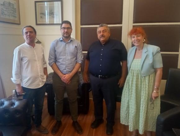 Επίσκεψη βουλευτή Ηλιόπουλου στον Αντιπεριφερειάρχη Χανίων