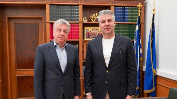Συνάντηση Αρναουτάκη με τον Περιφερειάρχη Ανατολικής Μακεδονίας και Θράκης