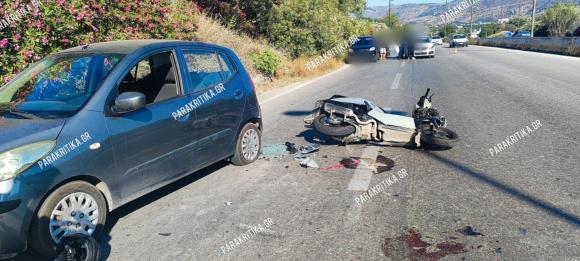 ΦΩΤΟ | Δύο τραυματίες σε τροχαίο που σημειώθηκε στον ΒΟΑΚ κοντά στην έξοδο του Βαμβακόπουλου