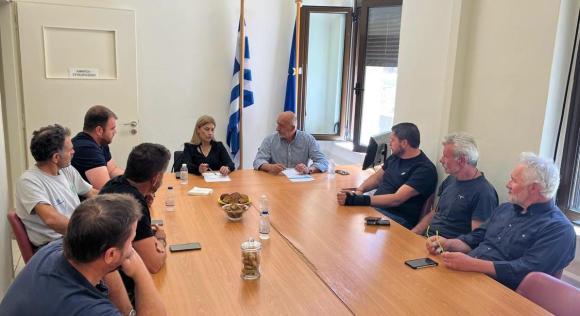 Στο Δημαρχείο Σφακίων η Σέβη Βολουδάκη, σύσκεψη για σειρά ζητημάτων