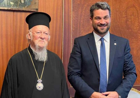 ΦΩΤΟ | Στο Φανάρι ο Δήμαρχος Χανίων. Συναντήθηκε με τον Οικουμενικό Πατριάρχη